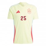 Günstige Fußballtrikots Spanien Dani Vivian 25 Auswärtstrikot EURO 2024 Kurzarm